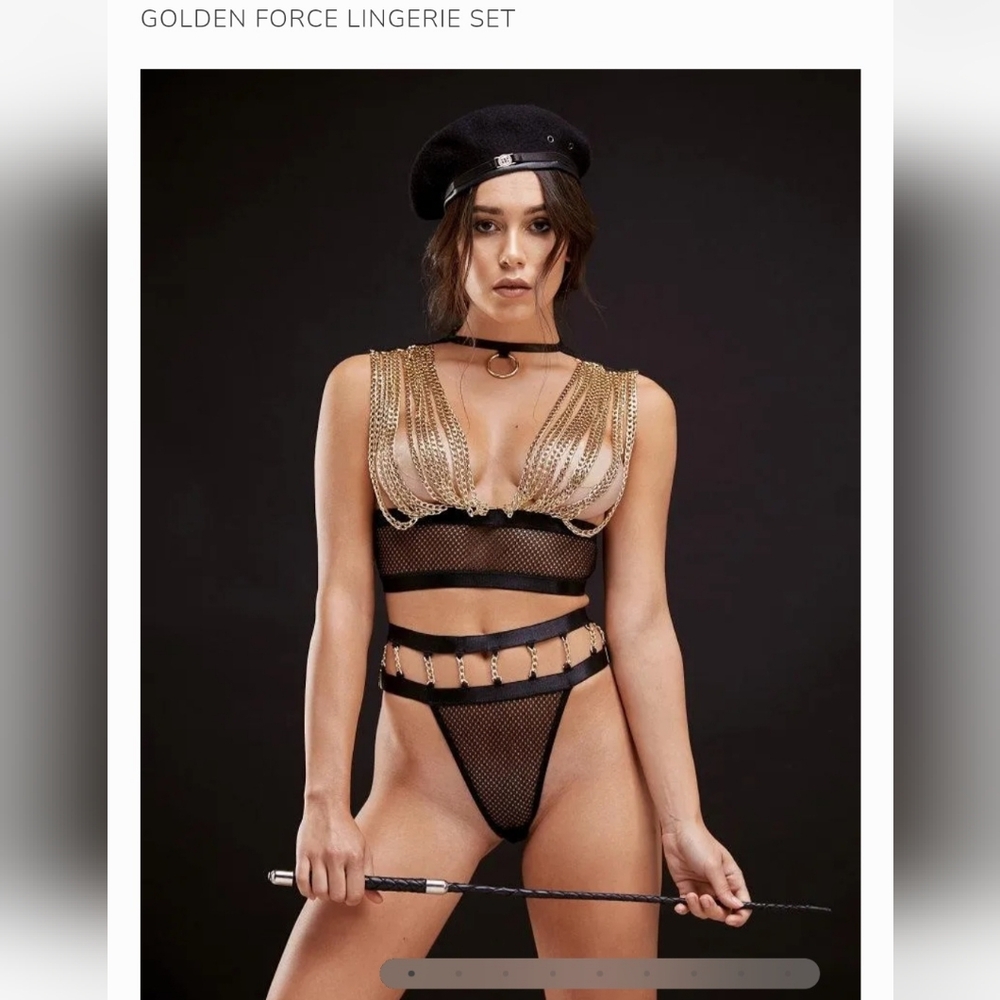 Baed Stories Golden Force Lingerie Set